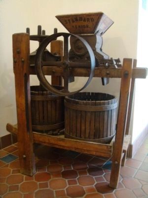 Wollersheim Winery Antique Grape Crusher image. Click for full size.
