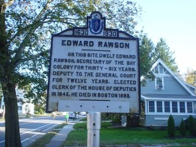 Edward Rawson Marker. Click for full size. Edward Rawson Marker image. Click for full size.