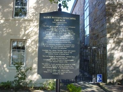 Saint Peter's Episcopal Church Marker image. Click for full size.