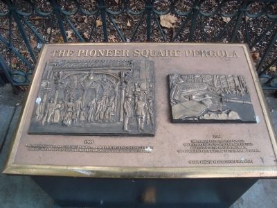 The Pioneer Square Pergola Marker. Click for full size. The Pioneer Square Pergola Marker image. Click for full size.