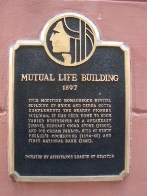 Mutual Life Building Marker. Click for full size. Mutual Life Building Marker image. Click for full size.