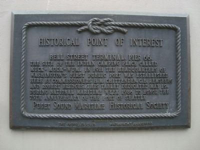 Bell Street Terminal, Pier 66 Marker. Click for full size. Bell Street Terminal, Pier 66 Marker image. Click for full size.