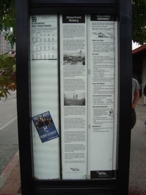 Waterfront History Marker image. Click for full size.
