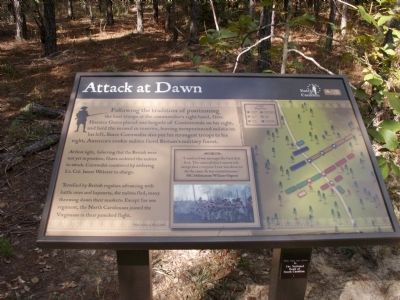 Attack at Dawn Marker image. Click for full size.