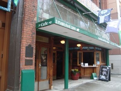 Merchant’s Cafe and Marker. Click for full size. Merchant’s Cafe and Marker image. Click for full size.