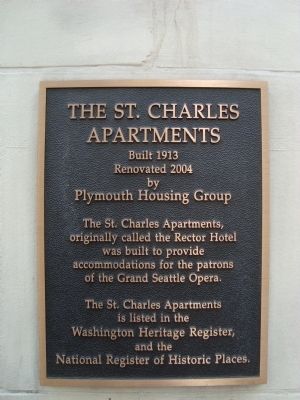 The St. Charles Apartments Marker image. Click for full size.