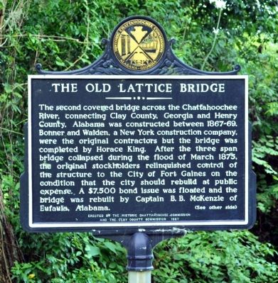 The Old Lattice Bridge Marker, Side 1 image. Click for full size.