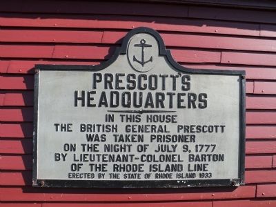 Prescott’s Headquarters Marker image. Click for full size.