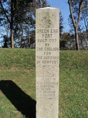 Green End Fort Marker. Click for full size. Green End Fort Marker image. Click for full size.