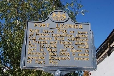Fort Ligonier Marker image. Click for full size.