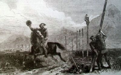 Illustration on The Civil War in St. Joseph Marker image. Click for full size.