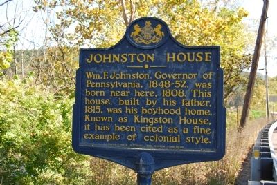 Johnston House Marker. Click for full size. Johnston House Marker image. Click for full size.