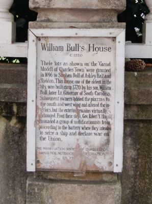 William Bull's House Marker image. Click for full size.