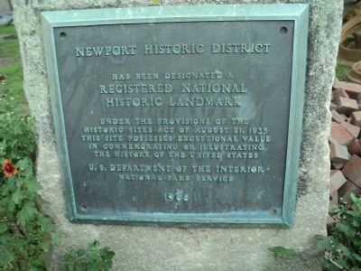 Newport Historic District Marker. Click for full size. Newport Historic District Marker image. Click for full size.