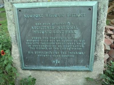 Newport Historic District Marker image. Click for full size.