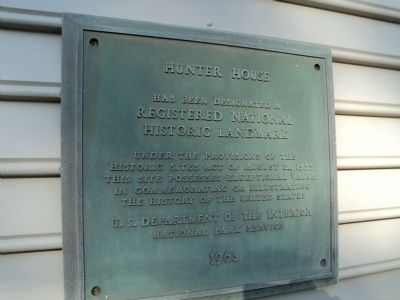 Hunter House Marker. Click for full size. Hunter House Marker image. Click for full size.