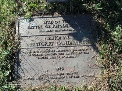 Site of the Battle of Rhode Island Marker. Click for full size. Site of the Battle of Rhode Island Marker image. Click for full size.