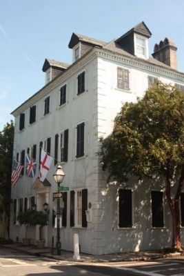 The Samuel Wainwright House and Marker at King and Tradd Streets image. Click for full size.