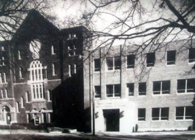 Photo of Patee Park Baptist Church Education Wing on Marker. Click for full size. Photo of Patee Park Baptist Church Education Wing on Marker image. Click for full size.
