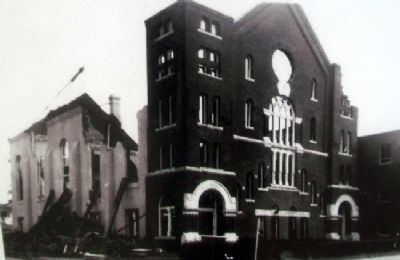 Photo of Patee Park Baptist Church Fire on Marker image. Click for full size.