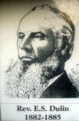Rev E.S. Dulin Photo on Patee Park Baptist Church Marker. Click for full size. Rev E.S. Dulin Photo on Patee Park Baptist Church Marker image. Click for full size.