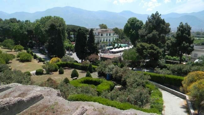 View from the Pompeii Archealogical Site toward the gateway off <i>Piazza Porta Marina Inferione<i> image. Click for full size.