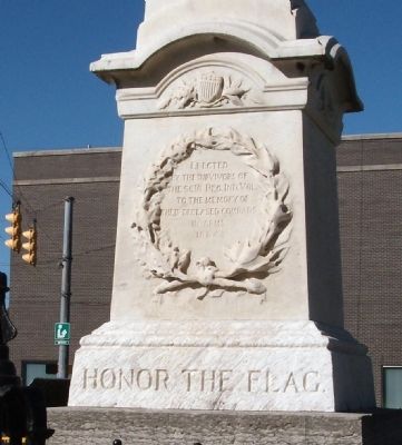 Front Panel - - Civil War Honor Roll Memorial Marker image. Click for full size.