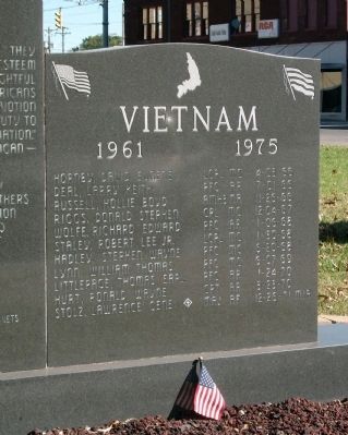 Right Panel - - Gibson County Korean - Vietnam Honor Rolls Marker image. Click for full size.