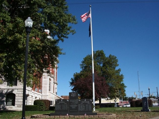 Long View - - Gibson County Korean - Vietnam Honor Rolls Marker. Click for full size. Long View - - Gibson County Korean - Vietnam Honor Rolls Marker image. Click for full size.