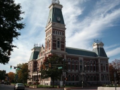 North/East Corner - - Bartholomew County Courthouse. Click for full size. North/East Corner - - Bartholomew County Courthouse image. Click for full size.