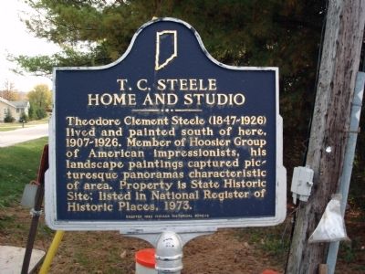 T. C. Steele Home and Studio Marker image. Click for full size.