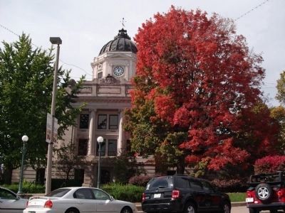 It is The Monroe County Courthouse - - It is Fall - -<br> It is I. U. Football Game Day ! ! image. Click for full size.