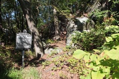 Pulpit Rock and marker. Click for full size. Pulpit Rock and marker image. Click for full size.