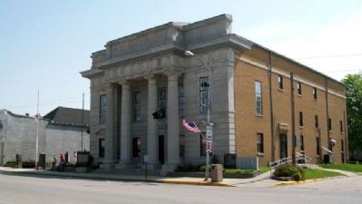 Atchison County War Memorial and Marker. Click for full size. Atchison County War Memorial and Marker image. Click for full size.
