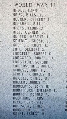 Atchison County War Memorial Honor Roll image. Click for full size.