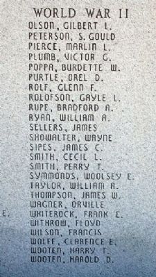 Atchison County War Memorial Honor Roll image. Click for full size.