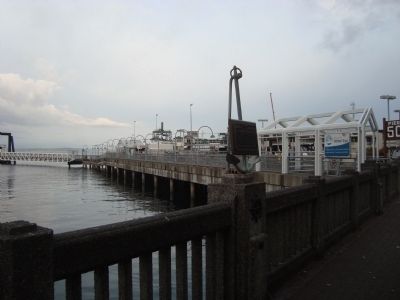 Seattle’s First Pier Marker. Click for full size. Seattle’s First Pier Marker image. Click for full size.