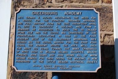 Greersburg Academy Marker image. Click for full size.