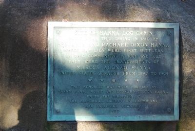 Site of Hanna Log Cabin Marker image. Click for full size.