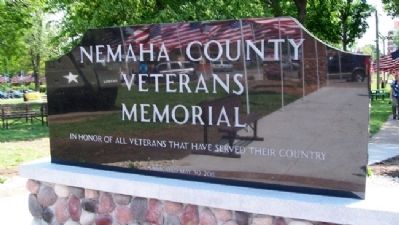 Nemaha County Veterans Memorial image. Click for full size.