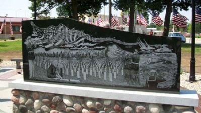 Nemaha County Veterans Memorial Artwork image. Click for full size.