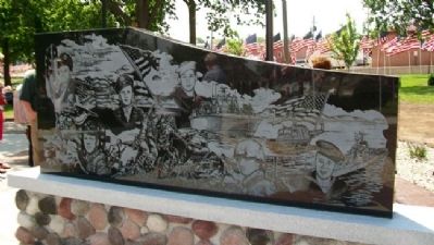 Nemaha County Veterans Memorial Artwork image. Click for full size.