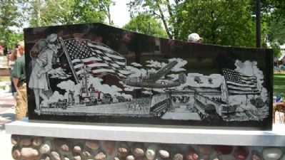 Nemaha County Veterans Memorial Artwork image. Click for full size.