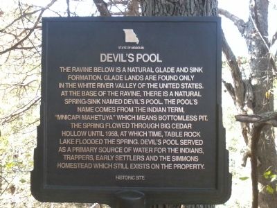 Devil's Pool Marker image. Click for full size.