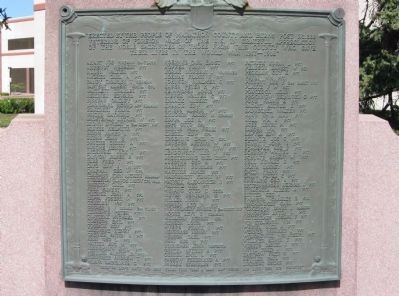 World War I Monument Plaque image. Click for full size.