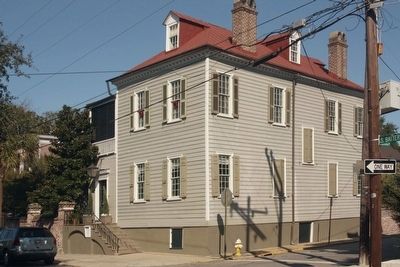 The John Blake House and Marker at S. Battery and Legare Street image. Click for full size.