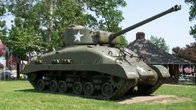 Tank in Legion Memorial Park image. Click for full size.