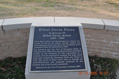 Ethel Davis Plaza Marker image. Click for full size.