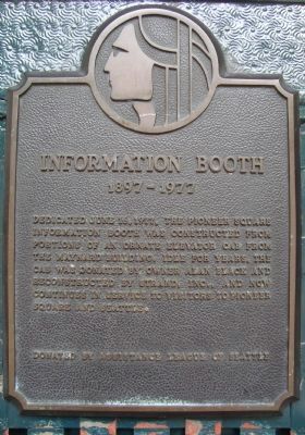 Information Booth Marker image. Click for full size.