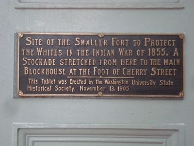 Site of the Smaller Fort Marker image. Click for full size.